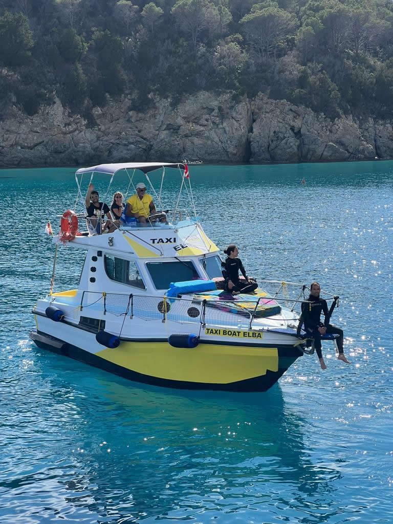 La barca vista dal mare